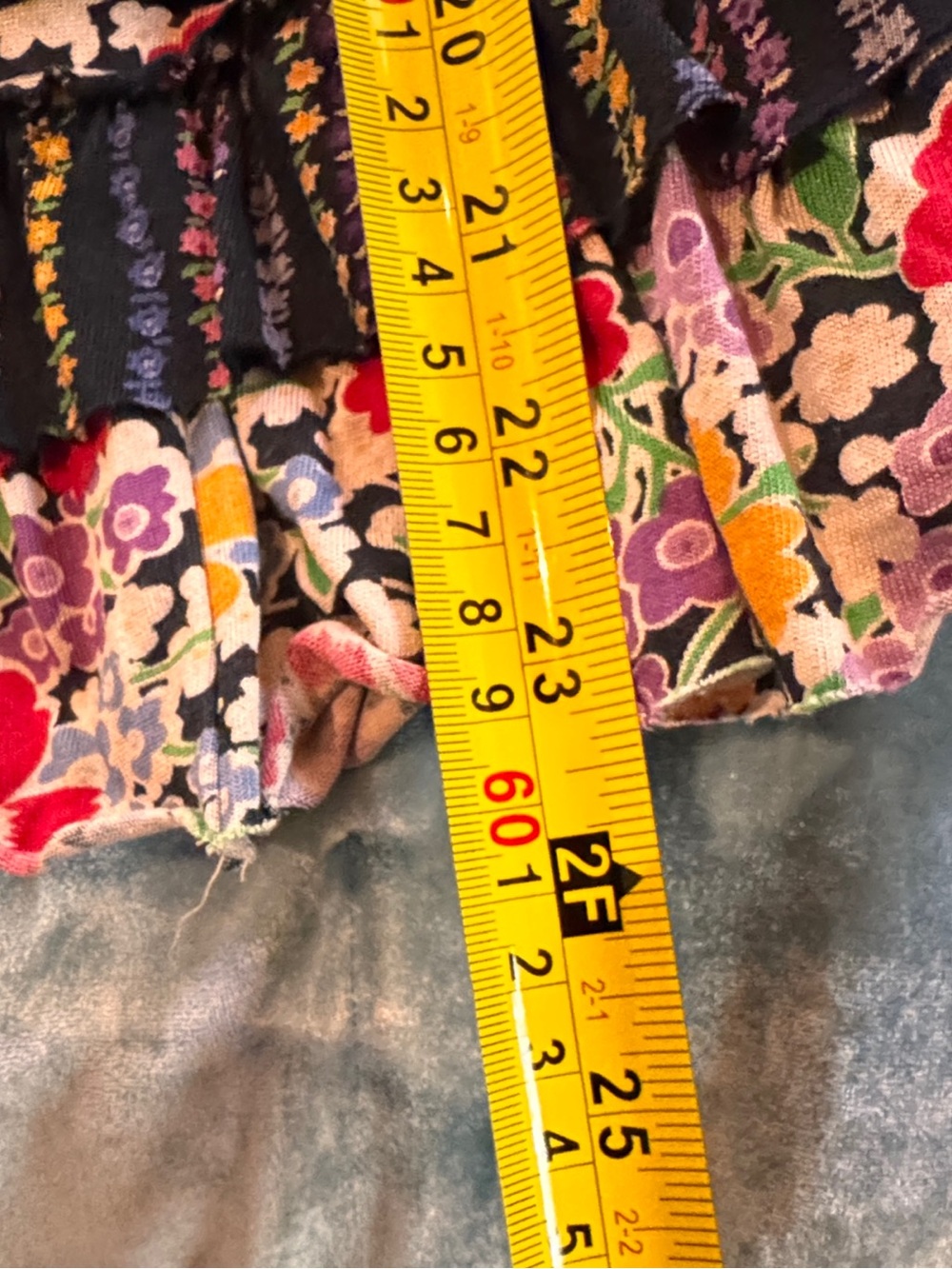 Floral Tiered Ruffle Skirt - Multicolor - Picture 4 of 7